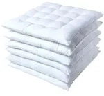 Homescapes Stuhlkissen, Wei&szlig;, Textil, Quadratisch, 40x6.5x40 cm, Oeko-Tex&reg;,