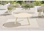 Ambia Garden Loungetisch, Creme, Metall, organisch, eckig, 74x60x35 cm, gastro- und