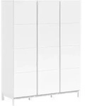 Vipack Kleiderschrank, Wei&szlig;, Holz, Holzwerkstoff, Kiefer, teilmassiv, 6 F&auml;cher,
