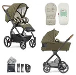 Gesslein Kombikinderwagen FX4 Swing Set, Olivgr&uuml;n, Salbeigr&uuml;n, Textil, 6-teilig,