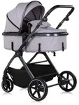 Chipolino Kinderwagen, Grau, Metall, 65x104x75 cm, unisex, Federung, Baby on Tour,