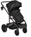 Moni Kombikinderwagen, Schwarz, Metall, 59x108x87 cm, unisex, Federung, Baby on Tour,