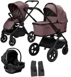 Moon Edition Kinderwagenset GIO Fold SET Air, Mokka, Textil, 3-teilig, 58x92x120 cm,