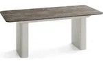 WFL Group Esstisch, Dunkelgrau, Metall, 12-Sitzer, Rechteckig,Rechteckig,...