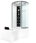 AcquaVapore by Sandra Jentho Whirlpool, Wei&szlig;, Glas, Kunststoff, Metall, Rechteckig,