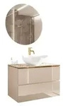 Lookway Badm&ouml;bel-Set, Kaschmir, Holzwerkstoff, 80x55x45 cm, Badezimmer,