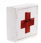 Design Delights Medizinschrank, Wei&szlig;, Holz, 35x35x13 cm, Badezimmer,