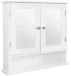Ml-Design Spiegelschrank, Wei&szlig;, Holzwerkstoff, 13x58x56 cm, Badezimmer,
