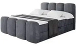 Boxbett, Dunkelgrau, Holzwerkstoff, 180x200 cm, Schlafzimmer, Betten,...