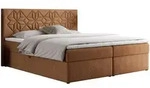 MKS Boxbett, Orange, Holz, 2-Sitzer, H4, 7-Zonen, Rechteckig, 160x200 cm,