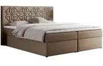 MKS Boxbett, Braun, Holz, 2-Sitzer, H4, 7-Zonen, Rechteckig, 160x200 cm,