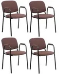 CLP Besucherstuhl, Braun, Metall, 53x79x55 cm, Arbeitszimmer, Besucherst&uuml;hle