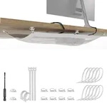 Ultimate Setup Kabelmanagement, Wei&szlig;, Kunststoff, 63.5x0.25x24 cm,...