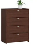 Akord Schuhschrank, Wenge, Holzwerkstoff, Nachbildung, Holz Optik, 4 F&auml;cher,