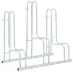 vidaXL Fahrradst&auml;nder, Silber, Metall, 40x73x73.5 cm, Freizeit, Sport & Fitness,