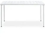 Idimex Gartentisch, Wei&szlig;, Metall, Metall, Mode, 140x75x80 cm, Gartenm&ouml;bel,