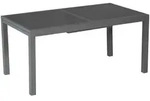 Gardenson Gartentisch, Graphit, Metall, Glas, Uni, rechteckig, 90x75.5x160 cm,