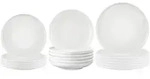 Seltmann Weiden Teller-Set, Wei&szlig;, Keramik, 18-teilig, Rund, 2x2x2 cm, Essen &