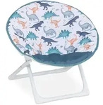 Relaxdays Kinderstuhl, Hellblau, Textil, Metall, Kunststoff, Tiere, 1-Sitzer,