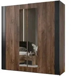Masseno Schwebet&uuml;renschrank, Eiche, Holzwerkstoff, 2 F&auml;cher, Rechteckig,...