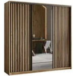 Masseno Schwebet&uuml;renschrank, Eiche Wotan, Holzwerkstoff, 9 F&auml;cher, 4...