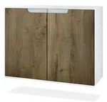 Vladon Kommode, Alteiche, Holzwerkstoff, 92.5x73.5x35 cm, Wohnzimmer, Kommoden &