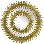 Kunstloft Wandspiegel, Gold, Metall, 10.95x72x3 cm, Spiegel, Wandspiegel
