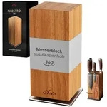 Oleio Drehbarer, Akazie, Holz, Echtholz, 12x26x12 cm, Kochen, K&uuml;chenmesser,