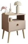 Lookway Nachttisch, Cappuccino, Holzwerkstoff, 44x56x31 cm, Schlafzimmer,...
