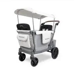 Wonderfold Bollerwagen L2 Series 2 Seater Wagon, Grau, Metall, 67x120x135 cm, Baby on