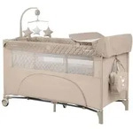 Kikka boo Reisebett, Braun, Kunststoff, 60x120 cm, Babym&ouml;bel, Babybetten,