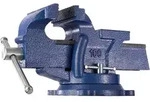 tectake Schraubstock, Blau, Metall, 10x15x27 cm, Freizeit, Heimwerken, Handwerkzeuge