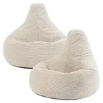 icon Sitzsack, Beige, Kunststoff, 2-Sitzer, 82x76x82 cm, Hergestellt in...