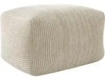 Mirjan24 Sitzsack, Beige, Textil, Rechteckig, 60x40x70 cm, Wohnzimmer, Hocker,