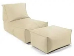 Mokebo Outdoor, Beige, Textil, 60x65x95 cm, Oeko-Tex&reg;, Gartenm&ouml;bel,
