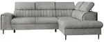 Mirjan24 Ecksofa, Grau, Metall, Kunststoff, 5-Sitzer, Ottomane rechts,L-Form,...