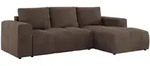 MKS Ecksofa, Braun, Textil, 3-Sitzer, L-Form,L-Form, 266x164 cm, Oeko-Tex&reg;,