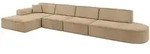 Altdecor Ecksofa, Beige, Textil, 5-Sitzer, L-Form, 413x171 cm, Wohnzimmer,...
