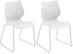 CLP Stuhl, Wei&szlig;, Metall, 47x86x50 cm, Esszimmer, St&uuml;hle, Esszimmerst&uuml;hle