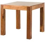Massivmoebel24 Esstisch, Braun, Holz, Echtholz,Akazie, 4-Sitzer, Quadratisch,