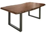 Massivmoebel24 Baumtisch, Natur, Holz, Echtholz,Akazie, 8-Sitzer, 6 F&auml;cher,