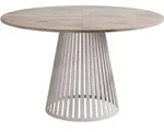 Mirjan24 Esstisch, Kaschmir, Eiche, Metall, Rund,Rund, 120x76x120 cm, Esszimmer,