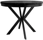 Mirjan24 Esstisch, Schwarz, Schwarz, Metall, Rund,Rund, 100x76x100 cm,...