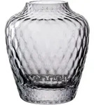 Leonardo Vase Gulia, Grau, Glas, 10x11x10 cm, handgemacht, zum Stellen, auch...