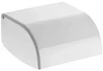 Delabie Wc-Papierhalter, Wei&szlig;, Metall, Rechteckig, 13x6.5x14 cm, Badaccessoires