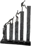Skulptur, Grau, Bronze, Kunststoff, Personen, 31x43x7 cm, stehend, Dekoration,