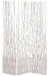 Design Delights Paravent, Wei&szlig;, Naturmaterialien, 120x170x6 cm, Wohnzimmer,