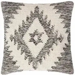 Homescapes Kelim-Kissen, Grau, Textil, Ethno, F&uuml;llung: Polyester, Quadratisch,...