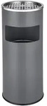 tectake Standaschenbecher, Anthrazit, Metall, Zylindrisch, Essen & Trinken,