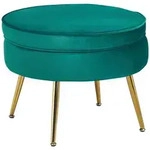 Livetastic Hocker, Gr&uuml;n, Metall, rund, 41 cm, Wohnzimmer, Hocker, Sitzhocker